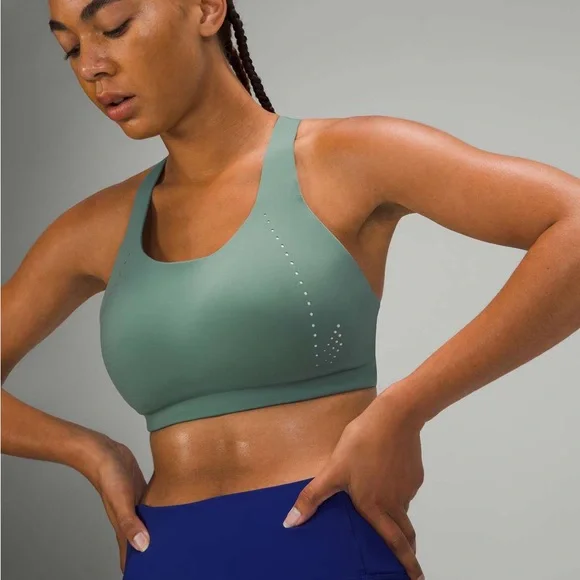 Lululemon AirSupport Bra High Support, 36DD Tidewater Teal / Vapor - Picture 4 of 13